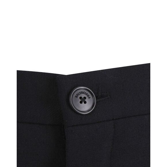 Balenciaga Straight Leg Trousers in Black Polyester - Picture 4 of 7